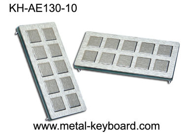 IP65 valoró el teclado del acero inoxidable, llaves estupendas del tamaño del teclado 10 adaptables de los ss