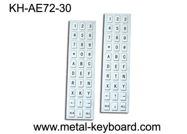 Puerto de USB industrial resistente del teclado del metal de agua del quiosco de 30 llaves, disposición del arreglo para requisitos particulares