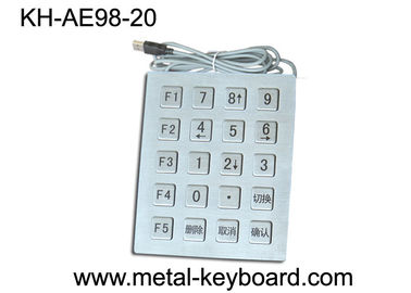 Telclado numérico industrial con 20 llaves, telclados numéricos del quiosco del metal IP65 de la seguridad de puerto de USB
