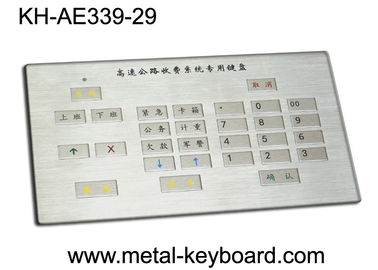 Teclado industrial rugoso modificado para requisitos particulares del metal para el quiosco de carga con 29 llaves