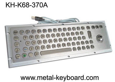Teclado de ordenador industrial resistente del vándalo con el Trackball, metal resistente del teclado de agua