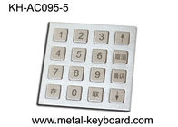 Telclado numérico del acceso de la puerta de 4 x 4 matrices con el material rugoso del acero inoxidable