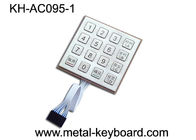 Anti - teclado del acero inoxidable del vándalo, telclado numérico al aire libre de la entrada del acceso con 16 llaves