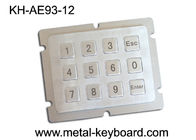 Telclado numérico numérico a prueba de vandalismo del metal con 12 llaves en la matriz 4 x 3 para el quiosco de embarque