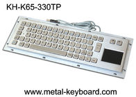 Panel trasero que monta el teclado de ordenador industrial con 65 llaves y el panel táctil
