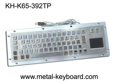 Teclado de ordenador industrial a prueba de vandalismo del metal con el soporte del panel trasero