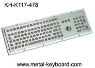 Teclado a prueba de polvo del soporte del panel del metal con el Trackball y el telclado numérico del número