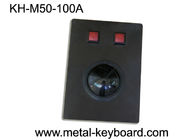 Metal el ratón industrial de los Trackball de la consola marina negra con la interfaz USB