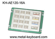 Anti - telclado numérico numérico oxidado del soporte del panel del acero inoxidable en 4x4 llaves de la matriz 16