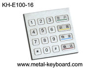 Telclados numéricos rugosos industriales del número de la entrada del metal matriz 4 x 4 para el quiosco del acceso