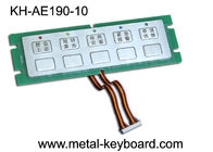 Telclado numérico modificado para requisitos particulares del acero inoxidable de 10 llaves, telclado numérico del metal de la entrada con la luz del LED