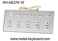 Anti - teclado corrosivo del quiosco del metal industrial con el material del acero inoxidable