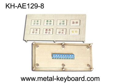 Teclado construido sólidamente del quiosco del metal, llaves funcionales del telclado numérico 8 de la prenda impermeable de la entrada industrial
