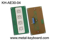 4 llaves Metal el teclado del quiosco, telclado numérico del acero inoxidable para el dispositivo de la evaluación del servicio