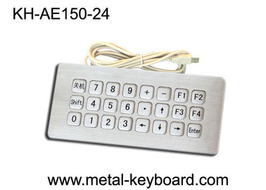 Teclado rugoso industrial del quiosco del metal con el USB y el montaje del panel superior