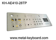 IP65 teclado de acero inoxidable de metal industrial resistente al polvo con touchpad