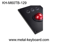 Interfaz USB de ratón de pelota de pista industrial de resina roja de 60 mm y rendimiento duradero