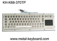 El teclado de ordenador industrial de 70 llaves SUS304 cepilló con el panel táctil