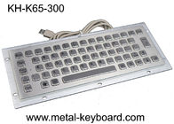 65 teclado de acero inoxidable atado con alambre 300x110m m de la FCC PS/2 de las llaves