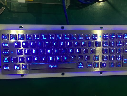 80 teclado industrial del metal clasificado de las llaves IP65 con el ratón y el teclado numérico del Trackball