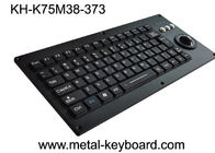 Silicón industrial del teclado del silicón de las llaves del metal 75 del USB PS2 con el Trackball