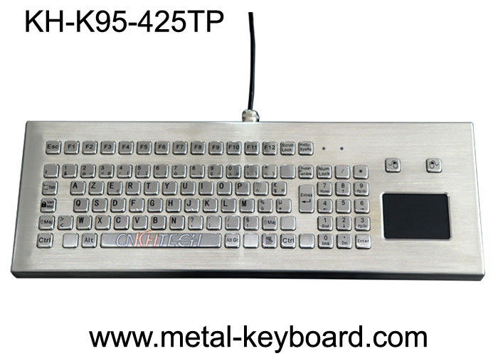 Panel táctil del quiosco del acero inoxidable del teclado de ordenador del metal del interfaz USB/PS2 disponible