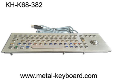 Teclado industrial con el Trackball, teclado rugoso de 70 llaves del soporte del panel
