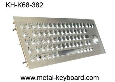 Teclado industrial de la PC del metal del soporte del panel con el Trackball impermeable