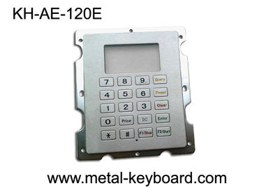 Telclado numérico rugoso con 20 llaves, telclado numérico de la gasolinera del acero inoxidable del soporte del panel