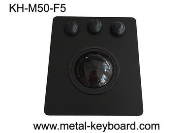 sensibilidad PS/2/interfaz USB OEM/ODM del panel de 50m m alta del Trackball negro del soporte disponible